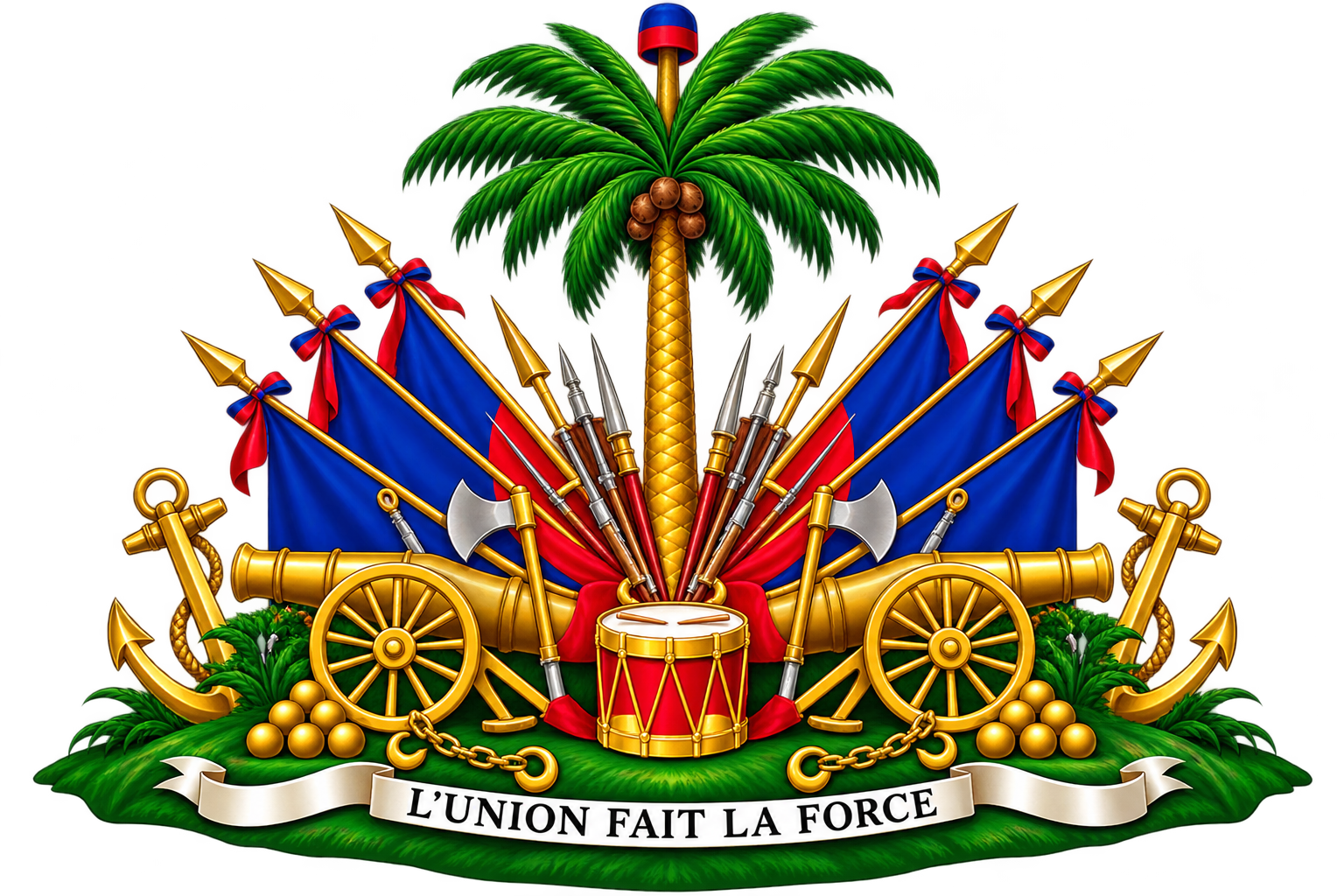 Haitian Coat of Arms — L'Union Fait la Force
